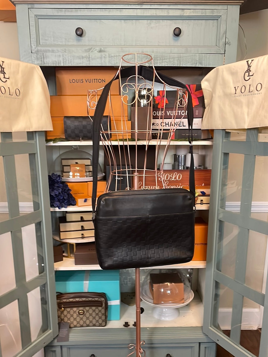 Louis Vuitton Damier Infini Calypso MM - Black Messenger Bags
