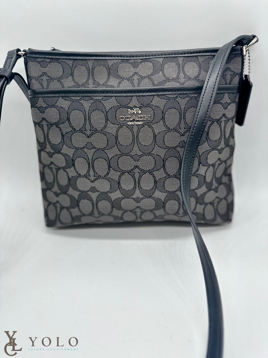 Coach crossbody file deals bag