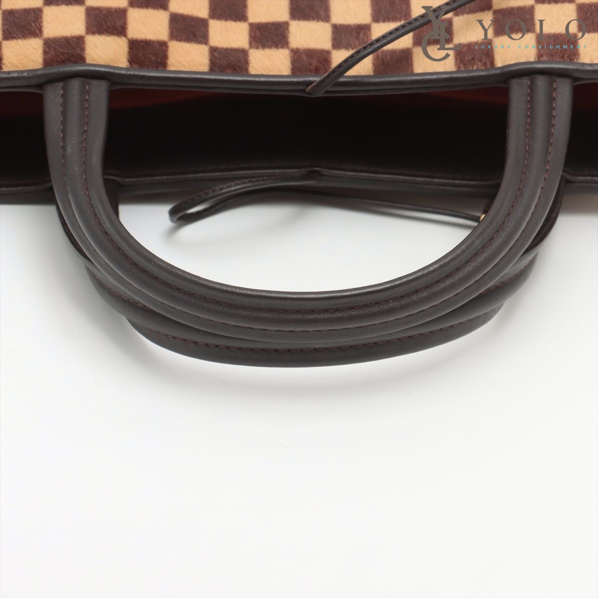 Authentic Louis Vuitton Damier Sauvage Impala Fur Type Leather Bag