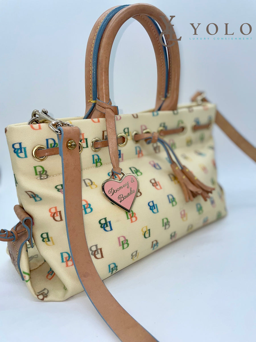 Dooney & Bourke D&B brown shoulder purse bag satchel