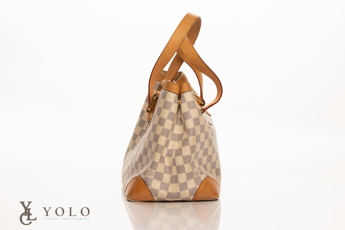 Pre-Loved Louis Vuitton Damier Azur Hampstead Pm by Pre-Loved by