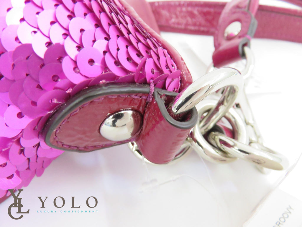 COACH POPPY Purse Magenta Pink Handbag Patent Hobo Medium | #1693253095