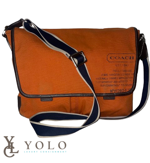 Coach canvas messenger bag on sale