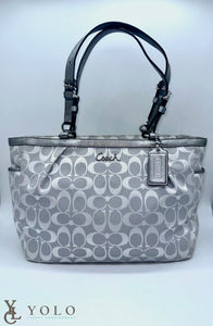 Coach Signature Gallery East West Tote