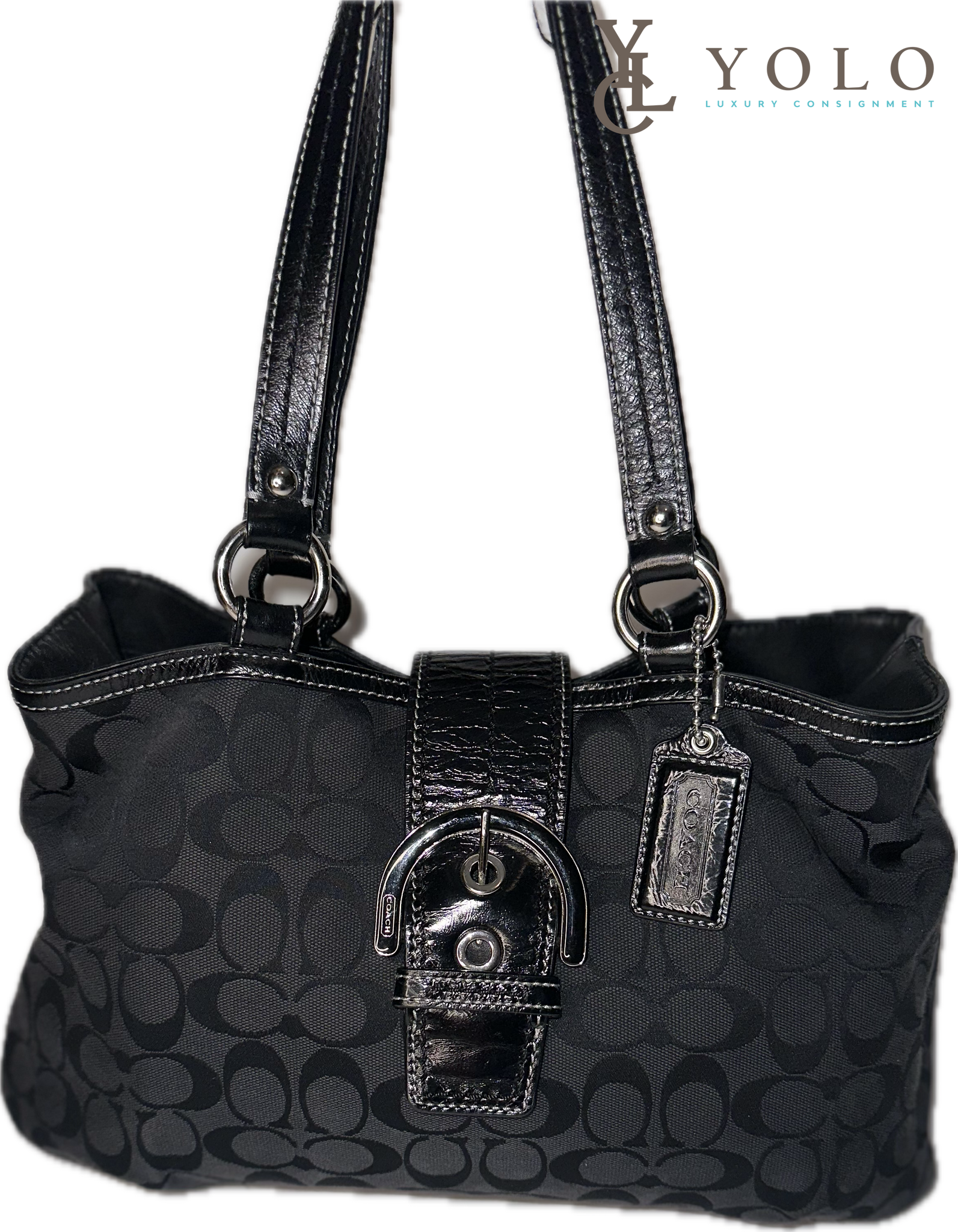 Coach Signature Jacquard Soho East West Tote