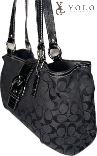 Coach Signature Jacquard Soho East West Tote