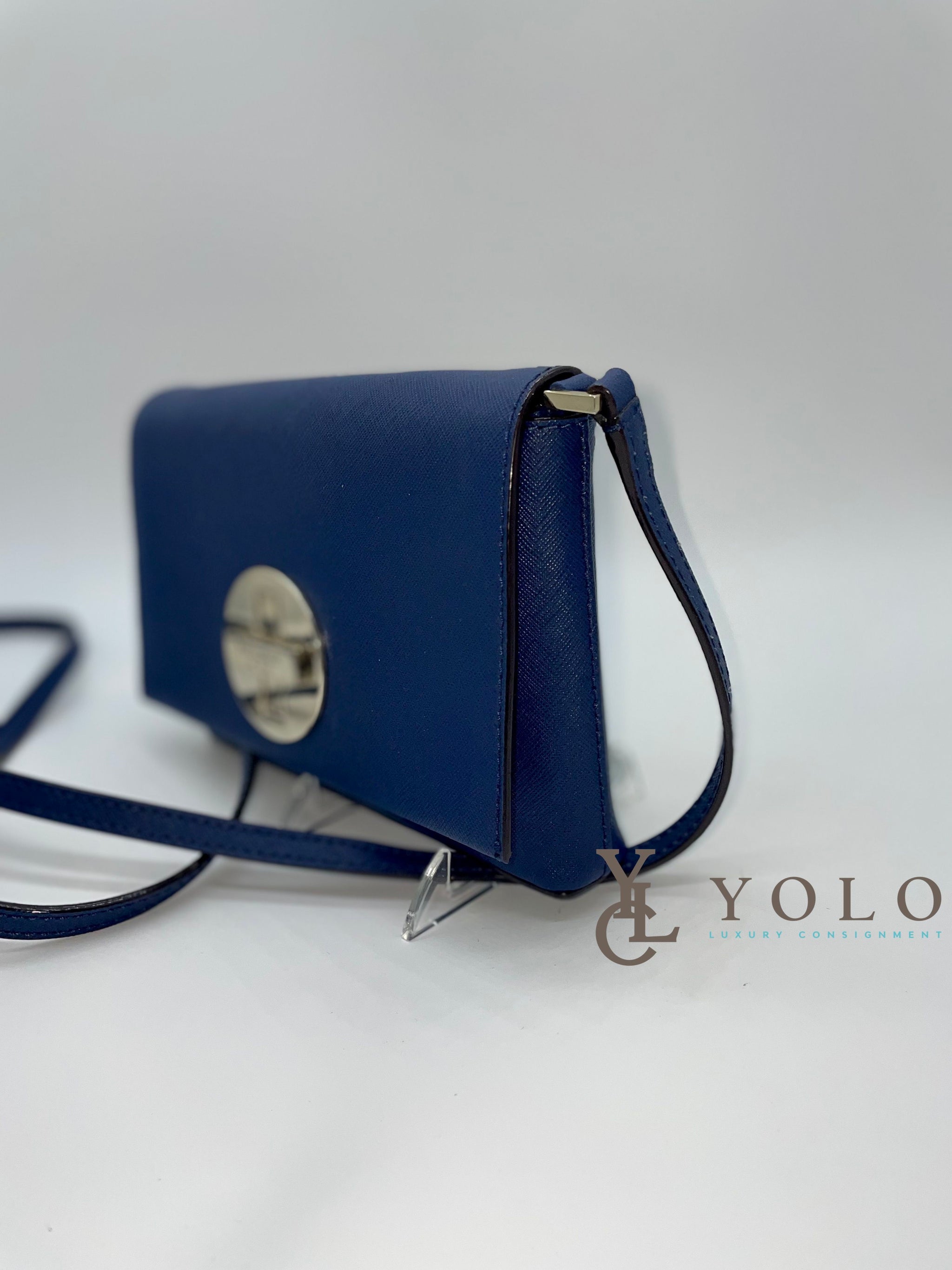 Kate Spade Newbury lane Carson Saffiano leather crossbody color navy blue offers NWOT