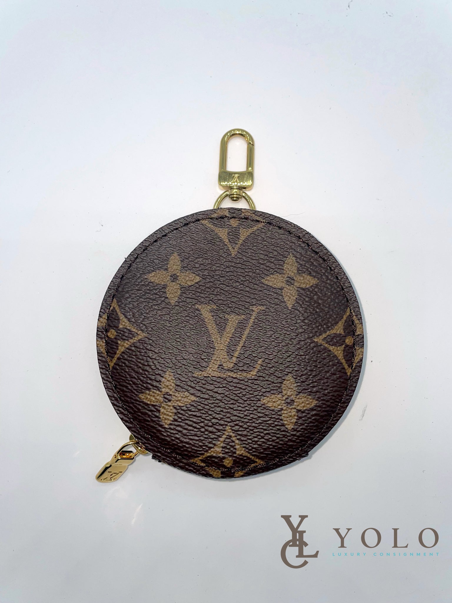 Louis Vuitton Round Coin Purse Limited Edition Monogram Canvas Brown 7722619