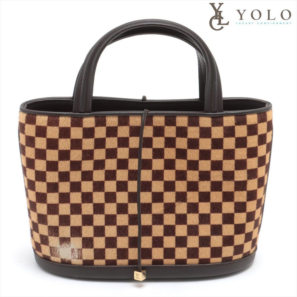 Louis Vuitton Louis Vuitton Impala Damier Sauvage Calf Hair Handbag 