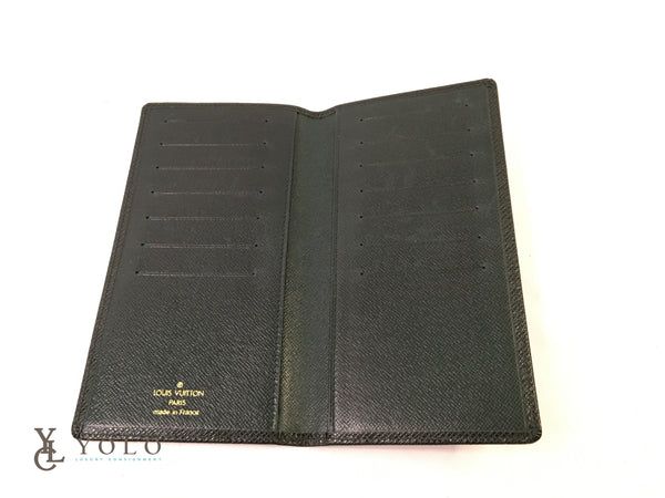 Shop for Louis Vuitton Green Taiga Leather Porte Valeurs Organizer Wallet -  Shipped from USA