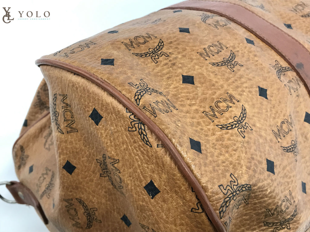 MCM Vintage Visetos Belted Duffle Bag | MCM Handbags | Bag Borrow or Steal