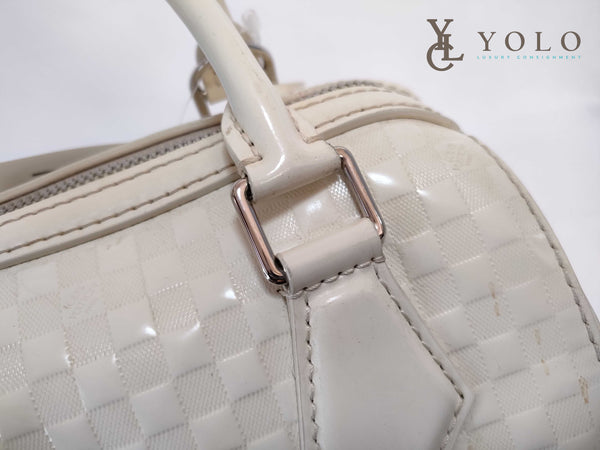 Louis Vuitton Limited Edition Cream Damier Facette Speedy Cube PM