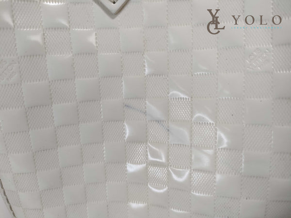 Louis Vuitton Limited Edition Cream Damier Facette Speedy Cube PM