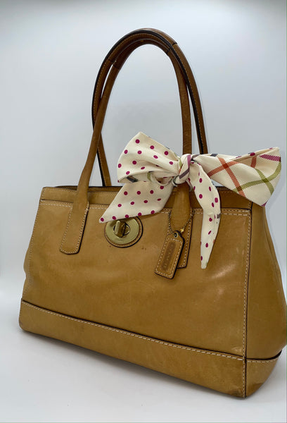 Coach Madeline Leather East West Tote