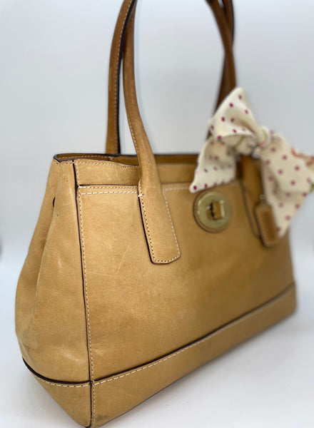 Coach Madeline Leather East West Tote