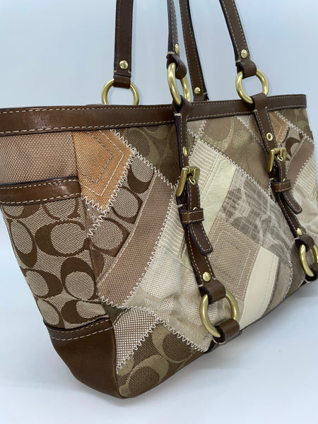 Coach Signature Patchwork Tote