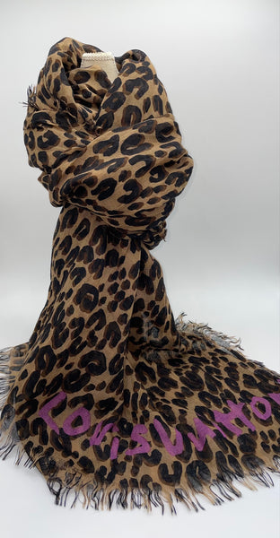 Louis Vuitton Leopard Scarf