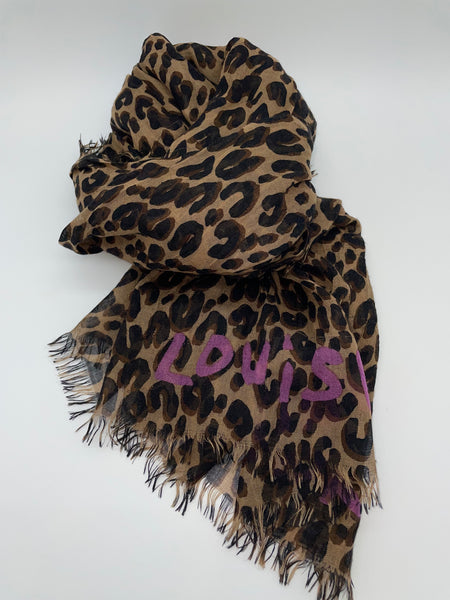 Louis Vuitton Leopard Scarf