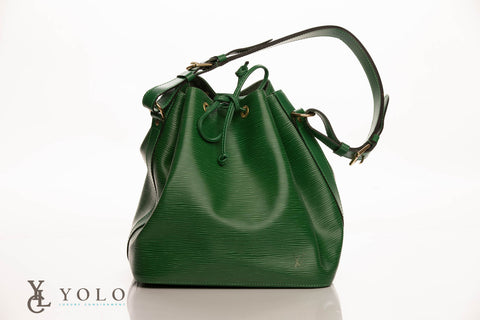 Louis Vuitton Epi Green Leather Noe PM