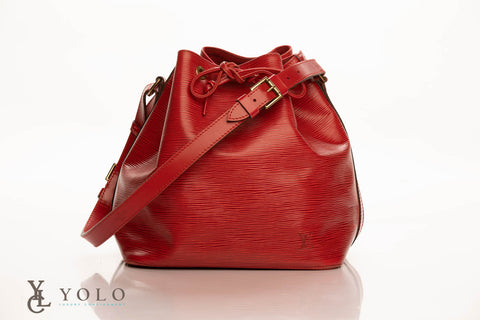 Louis Vuitton Epi Red Leather Noe PM