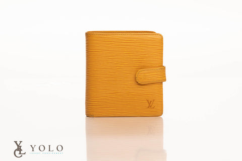 Louis Vuitton Epi Yellow Porte-Billets Compact Wallet