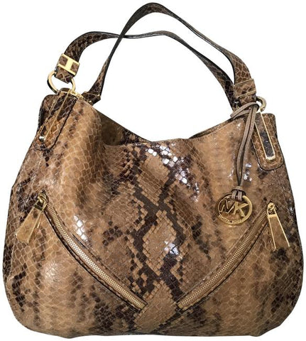 Michael Kors Large Snake Embossed Satchel