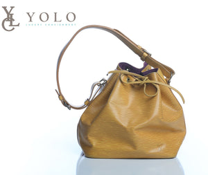 Louis Vuitton Epi Brown Petite Noe Shoulder Bag
