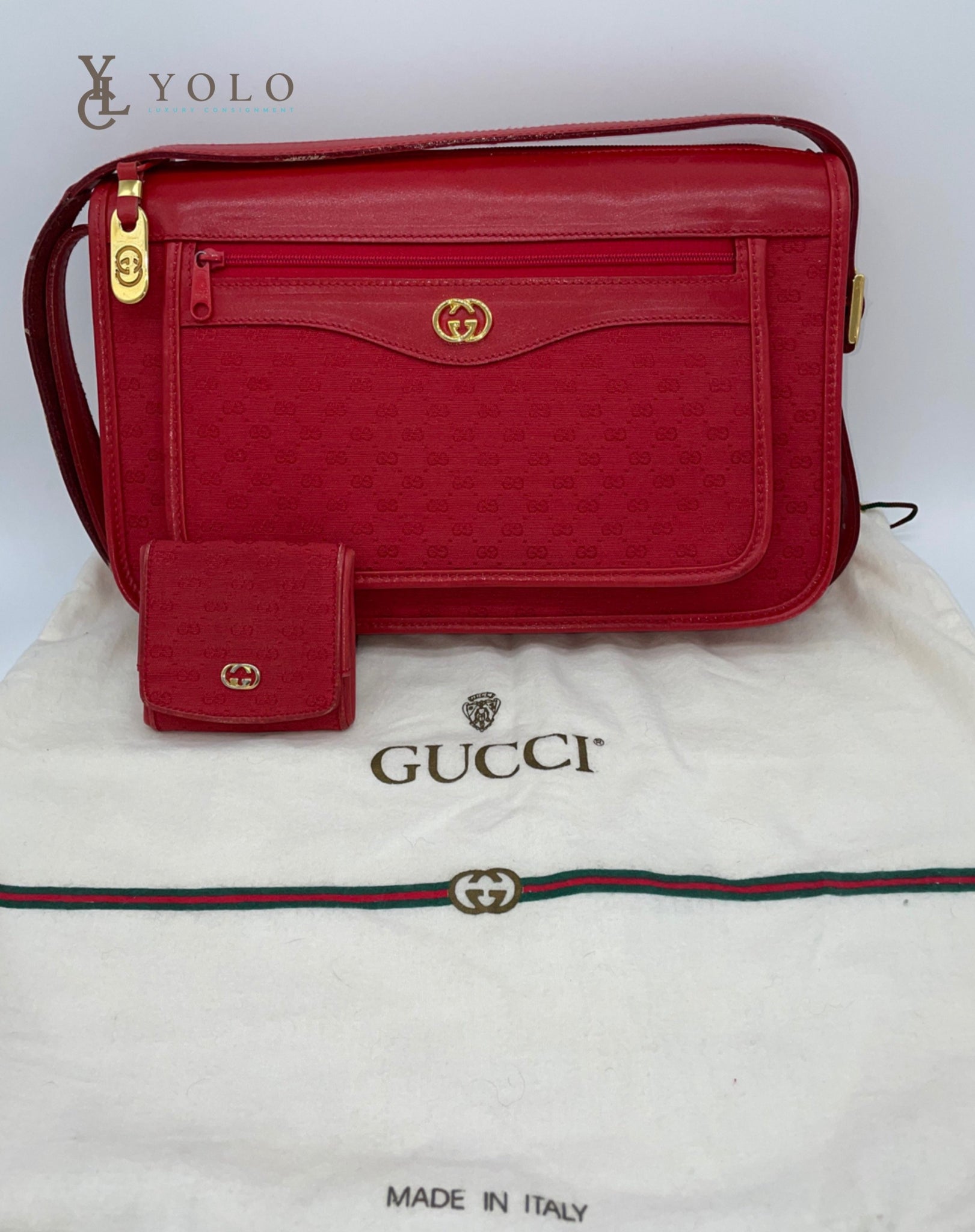 Gucci Shoulder Bag and Coin Pouch